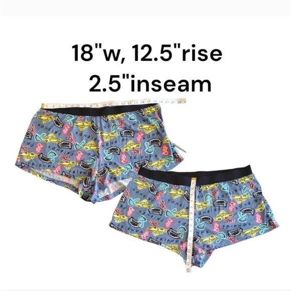 FRIENDS Y2K Grey Central Perk Printed Tank Top and Shorts Pajama Set Size XL - Picture 12 of 16